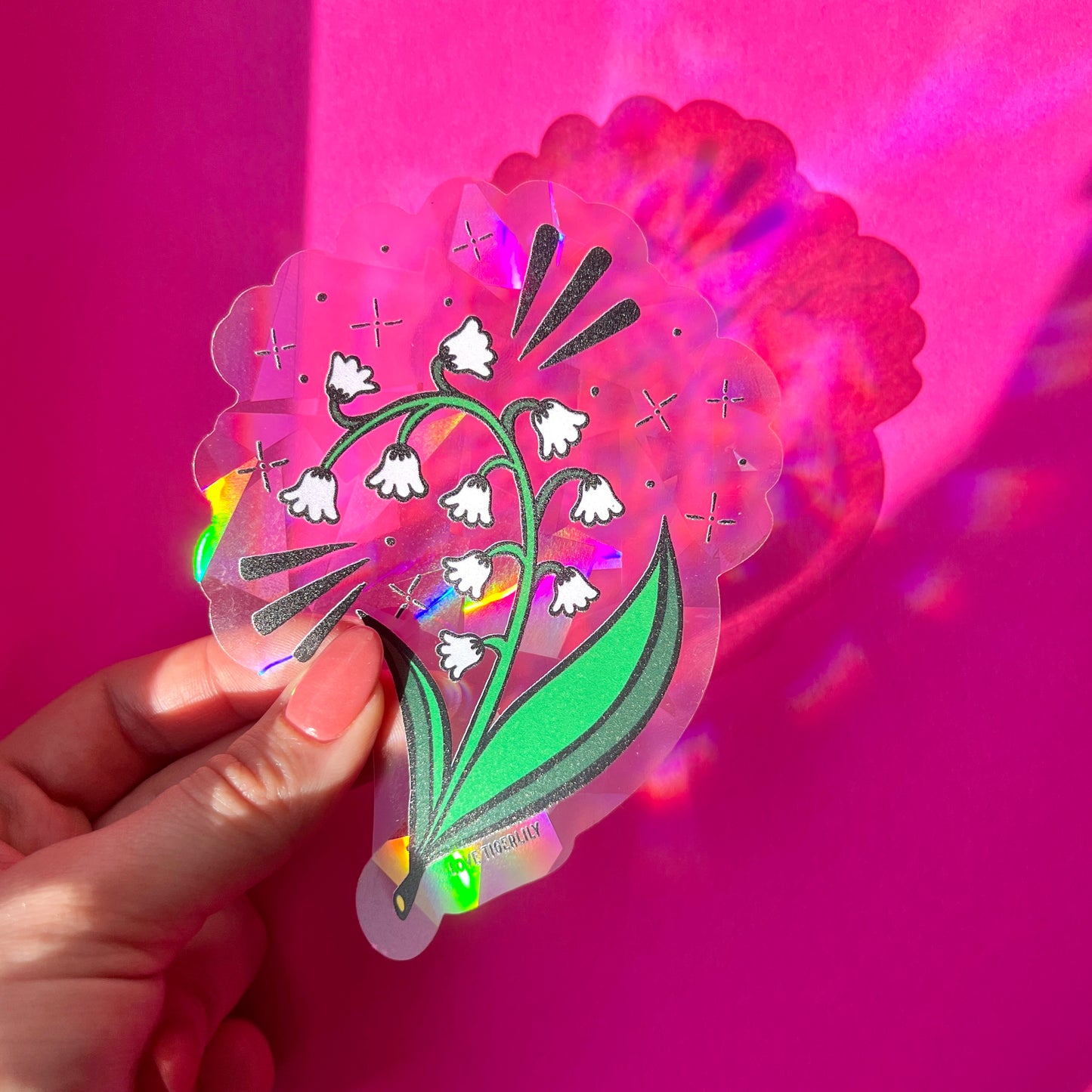 Lily of the Valley Rainbow Maker I May Birth Flower Suncatcher Window –  Love Tigerlily