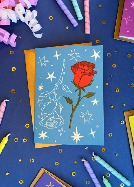 June Rose Greeting Card